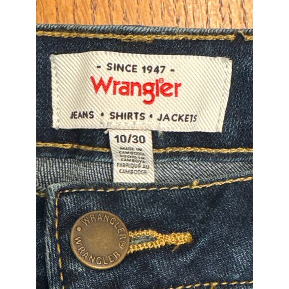 Wrangler Women's Boot Cut Dark Wash Jeans Size 10 - Picture 6 of 7